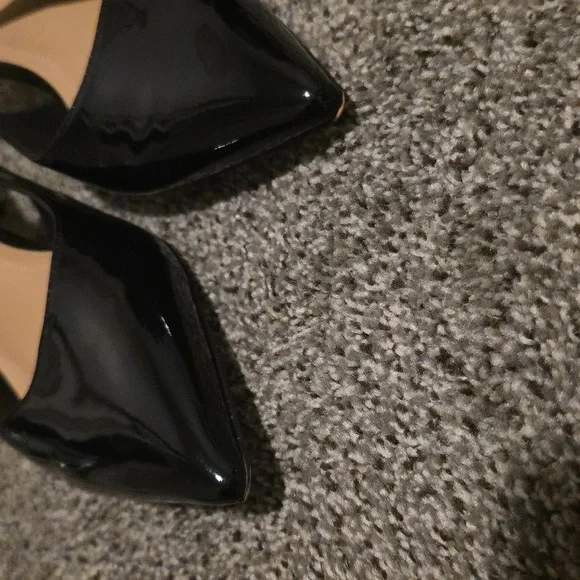 Pre-loved Franco Sarto Black Kitten Heels Sz 9.5 - Picture 5 of 6